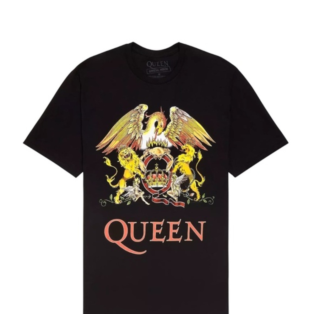 Queen Crest Black T-Shirt